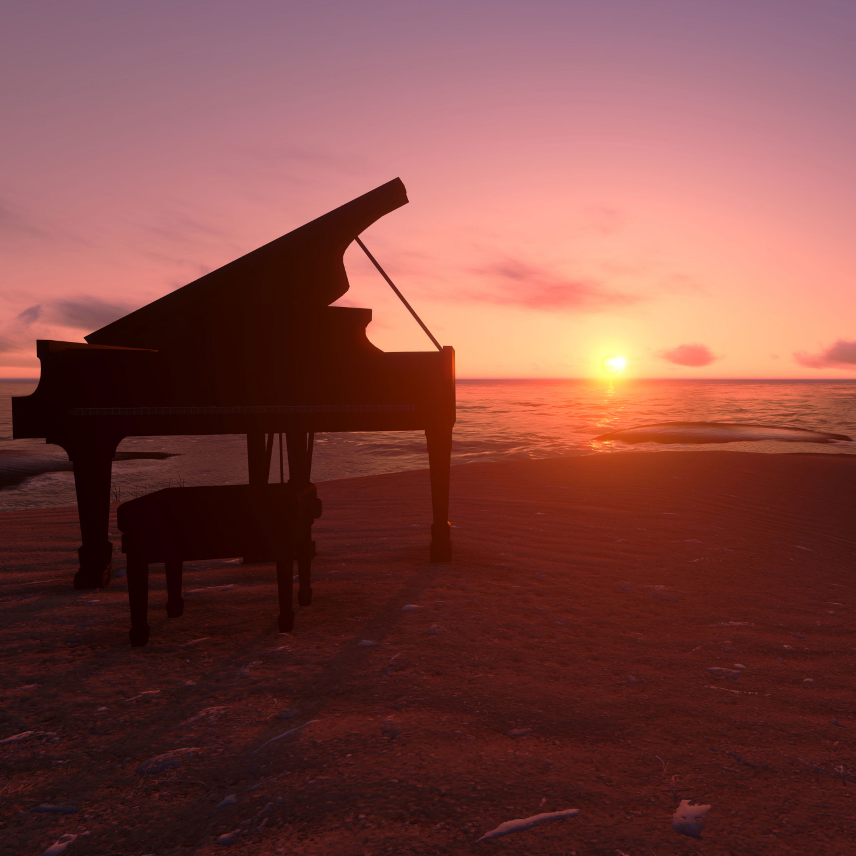 cover of episode Peaceful Piano and Ocean Waves (sleep, relax, calm)
