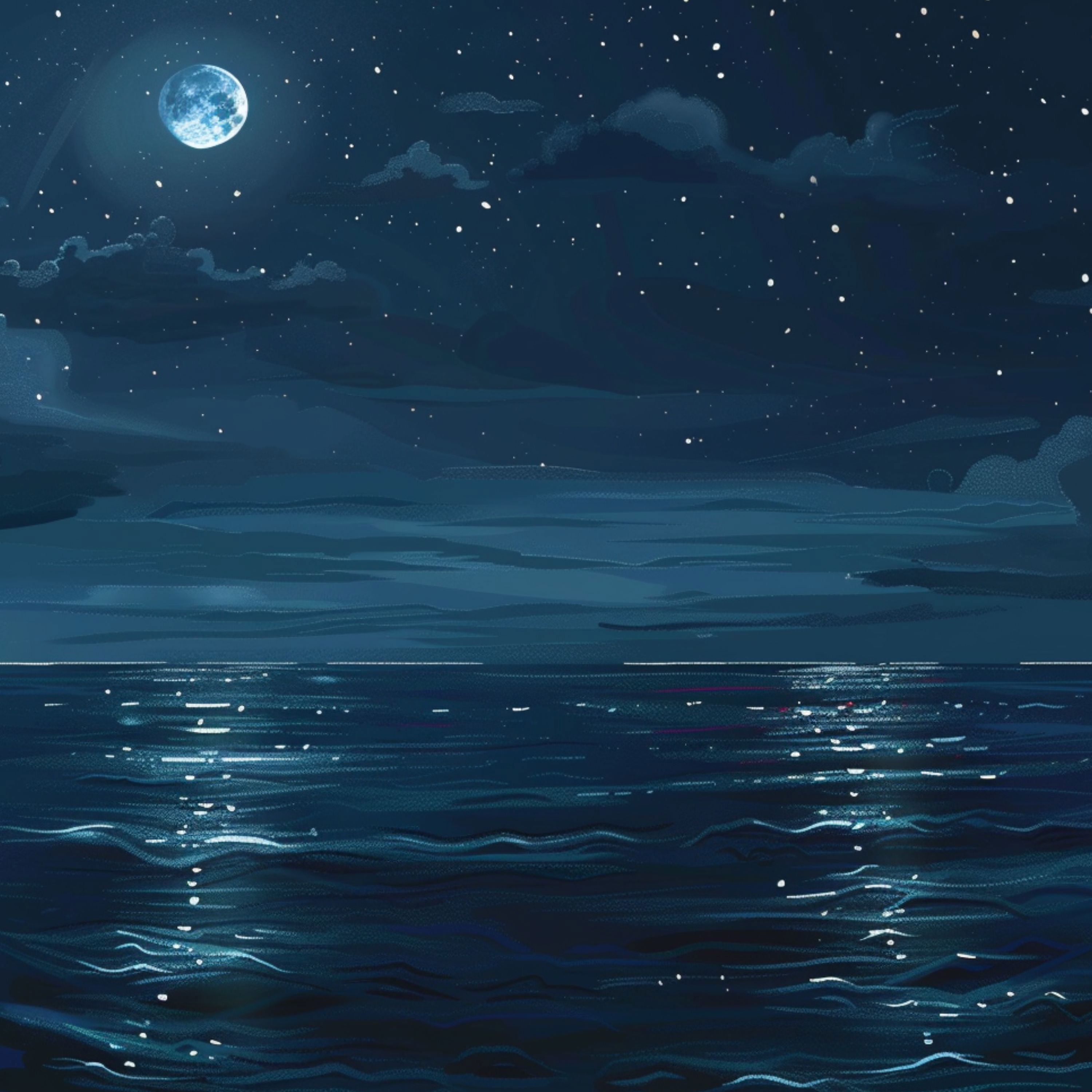 cover of episode 8 Hours - Serene Sleep | Piano & Ocean Waves