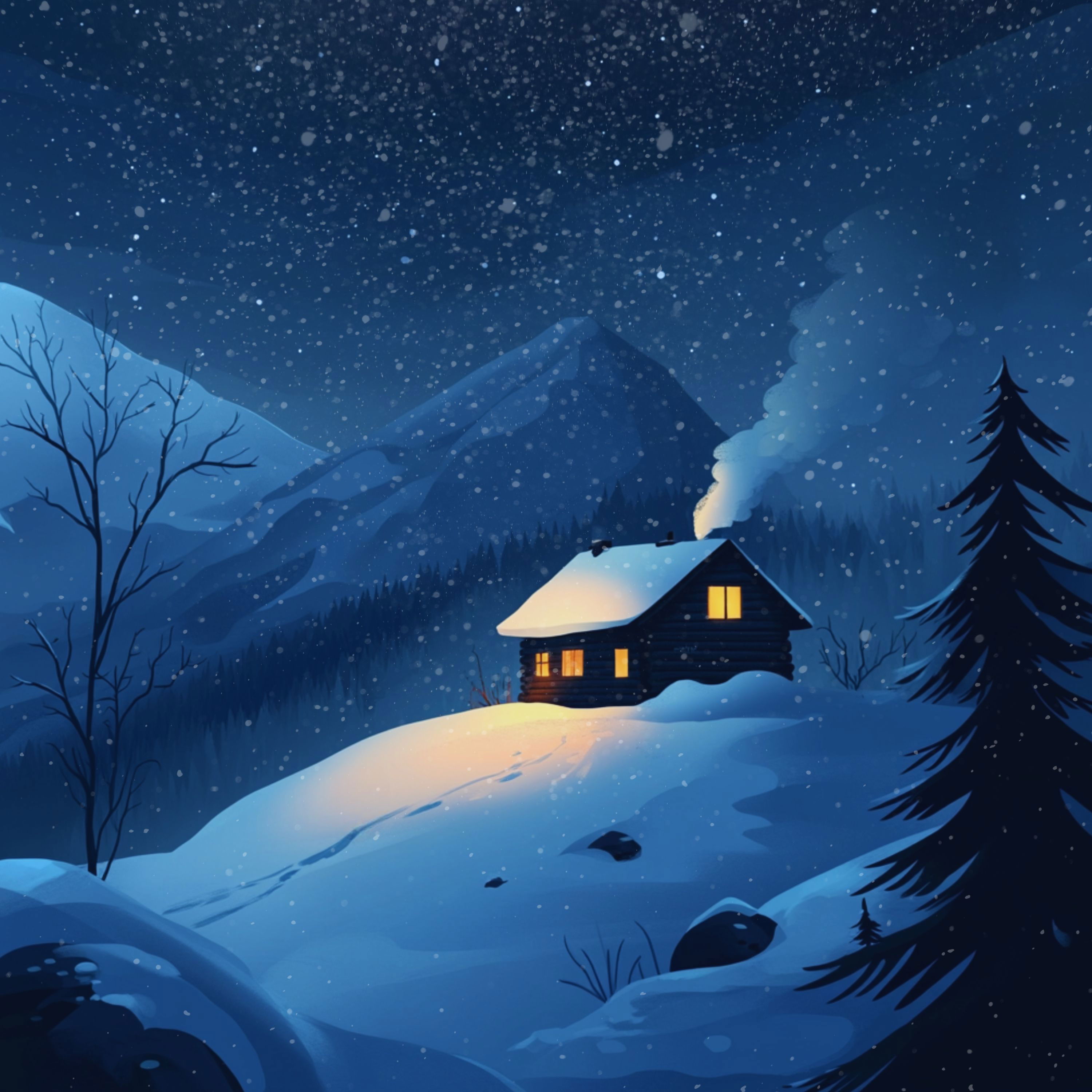 cover of episode Winter Storm in a Cozy Mountain Cabin