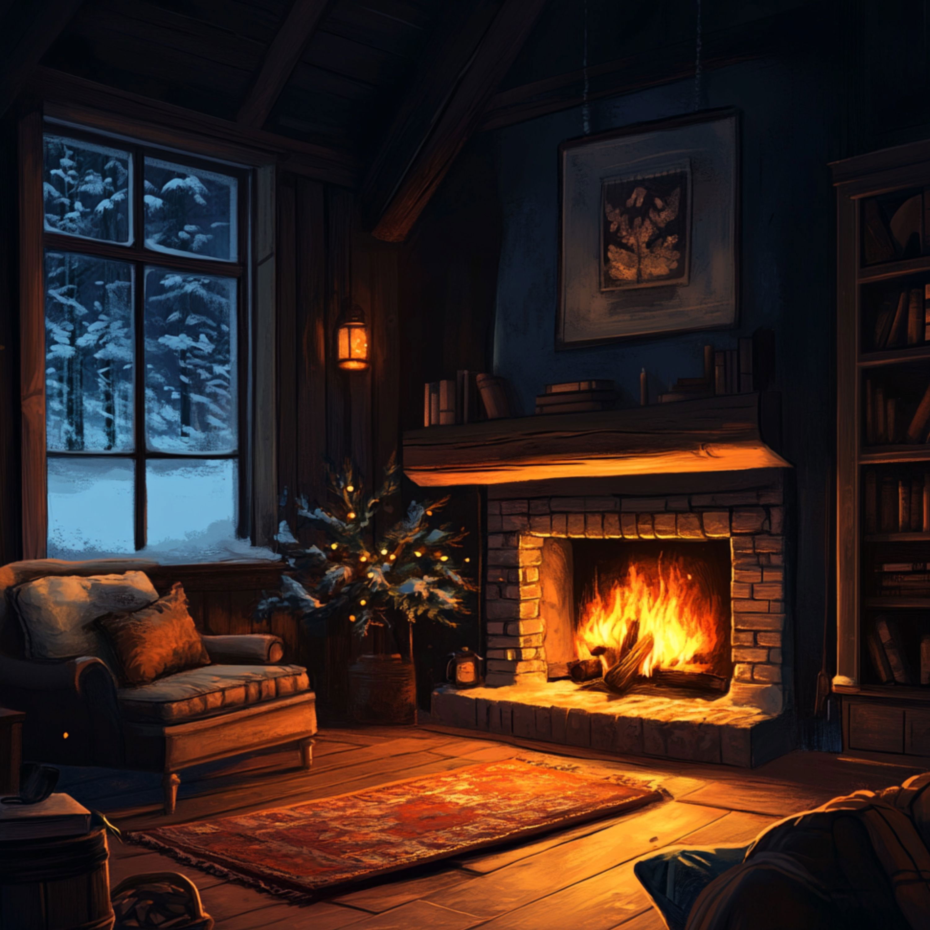 cover of episode 8 Hours - The Coziest Sleep Ambience | Sleep Music & Crackling Fire Sounds