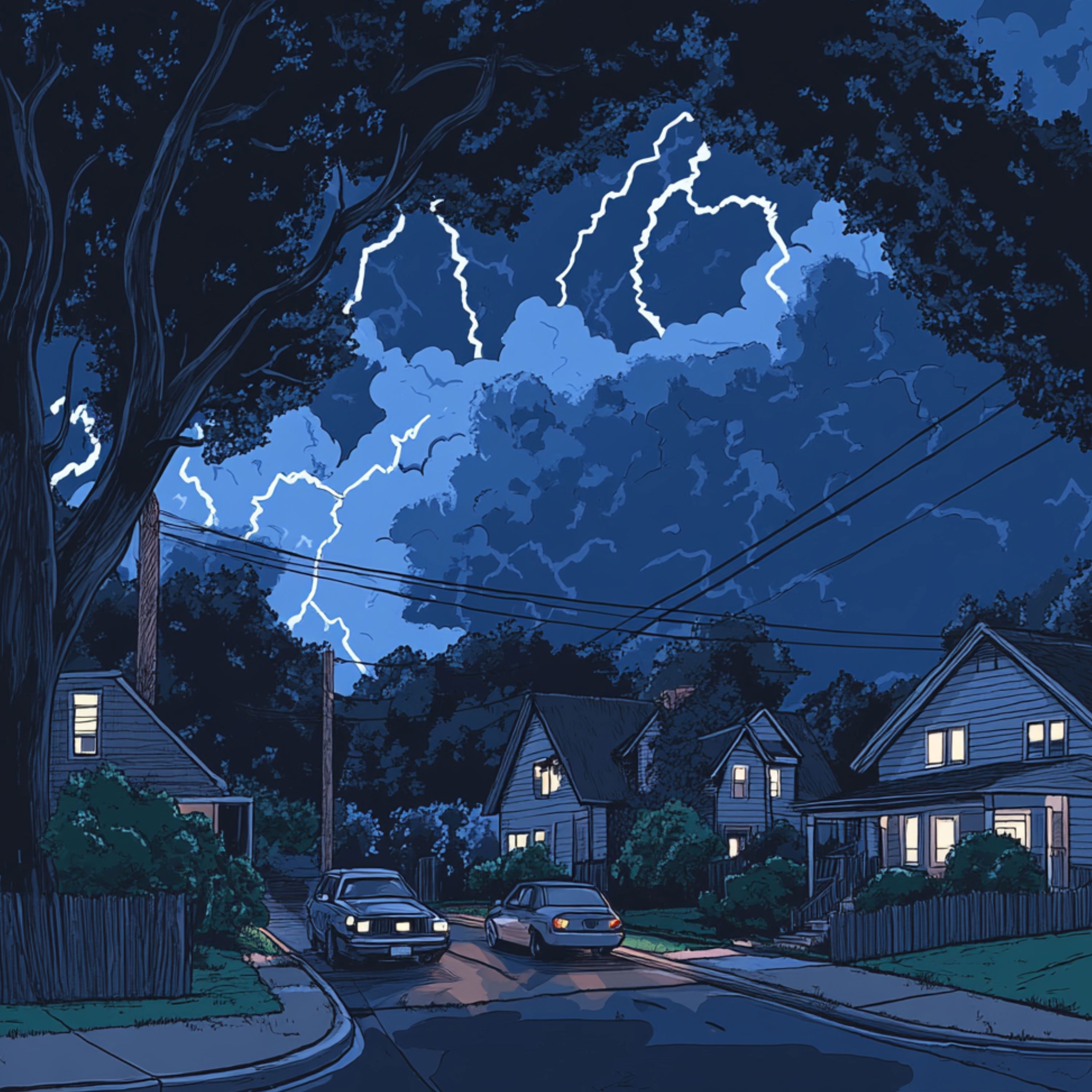 cover of episode 8 Hours - Suburban Thunderstorm