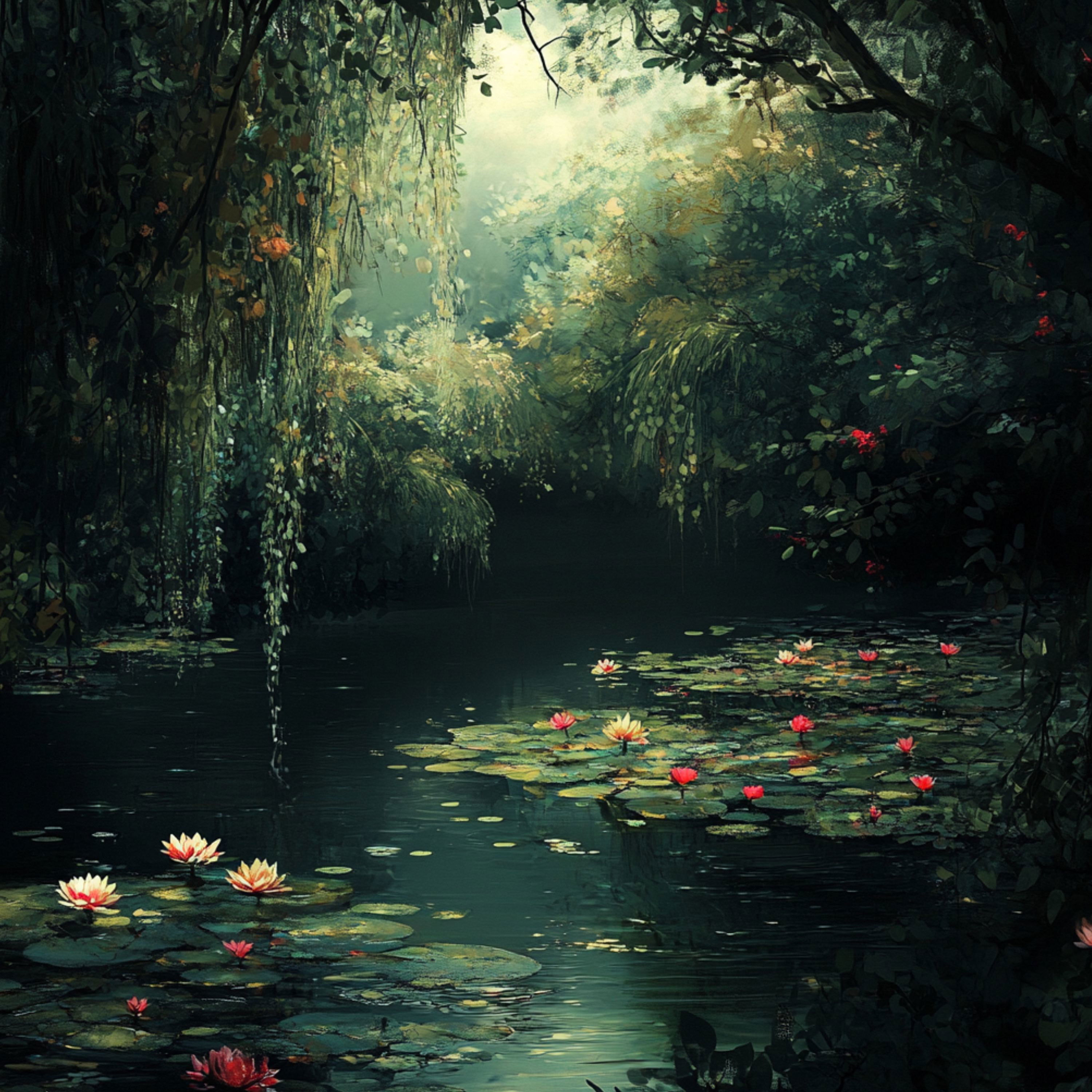 cover of episode 8 Hours - Serene Garden at the Lake | Gentle Water and Nature Ambience