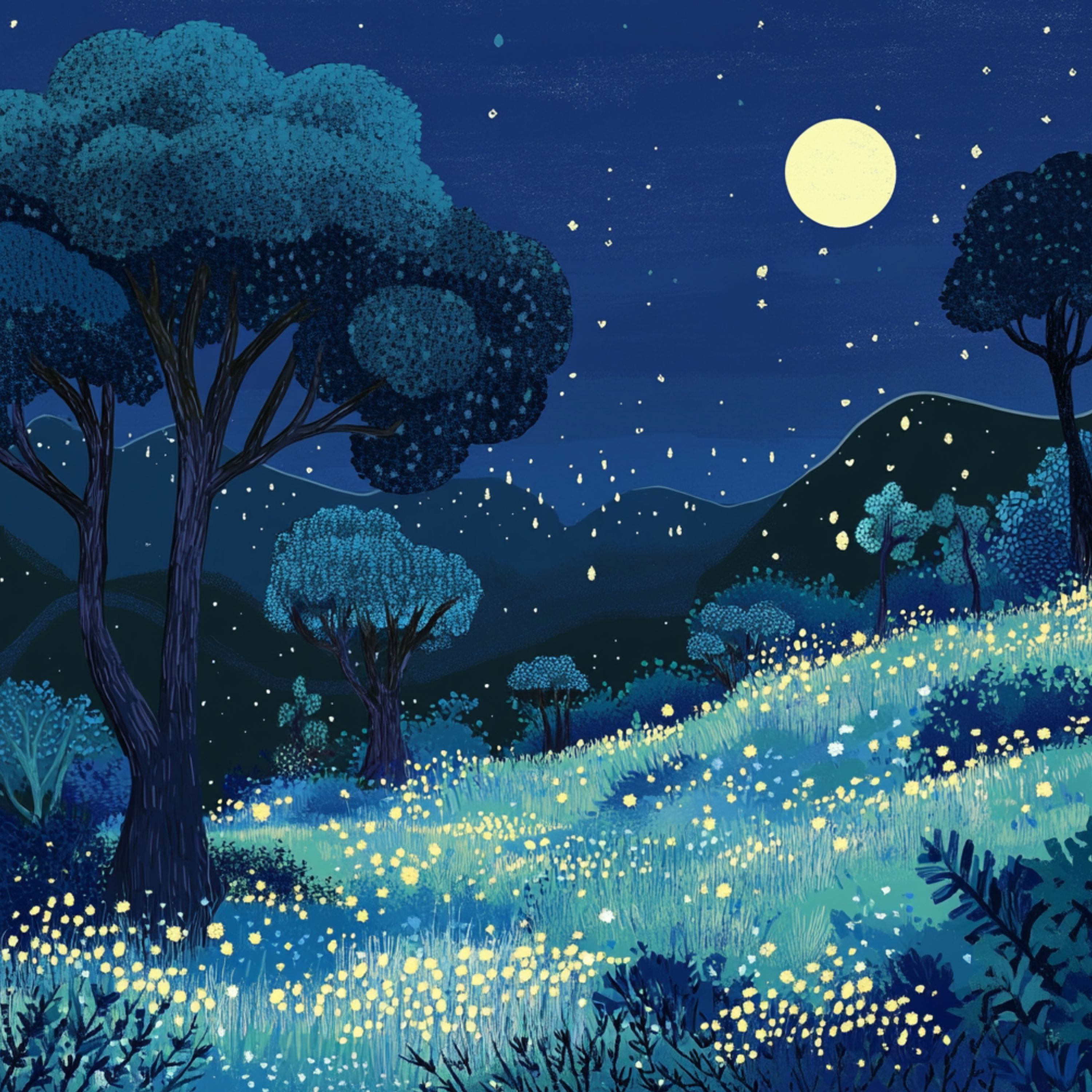 cover of episode Midnight Meadow Breeze And Deep Sleep Tones